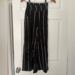 Ava Sky Striped Side Slit Pants